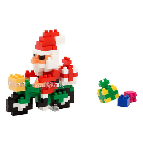 자전거를 탄 산타클로스